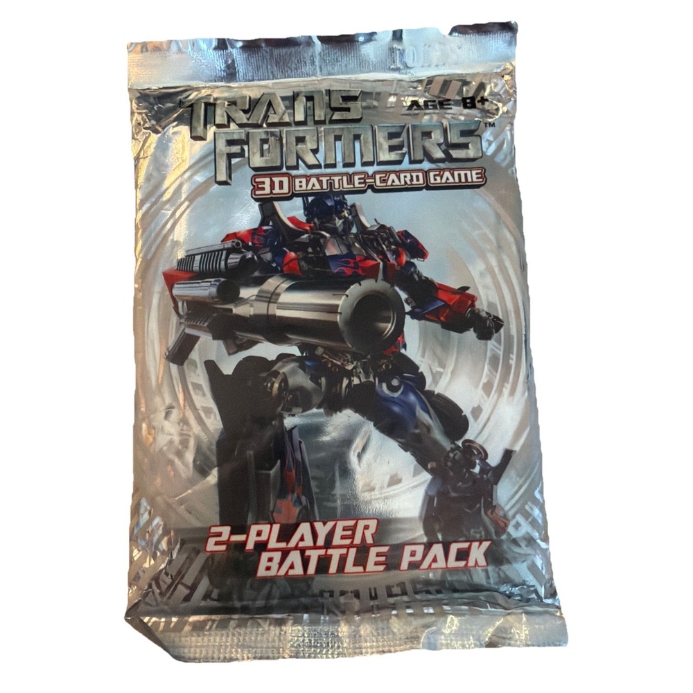 Transformers 3D Battle-Card Game Two-Player Battle Pack 1 Sealed Pack 2006